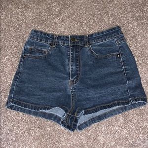 High-rise Forever 21 jean shorts